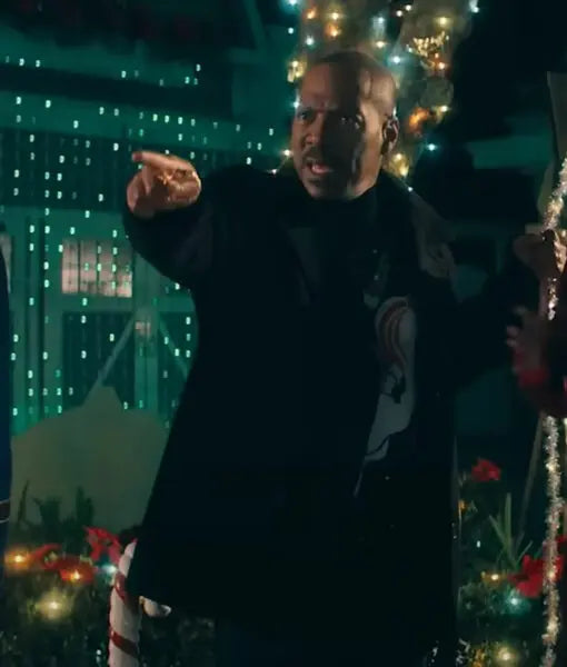 Eddie Murphy Candy Cane Lane Black Peacoat