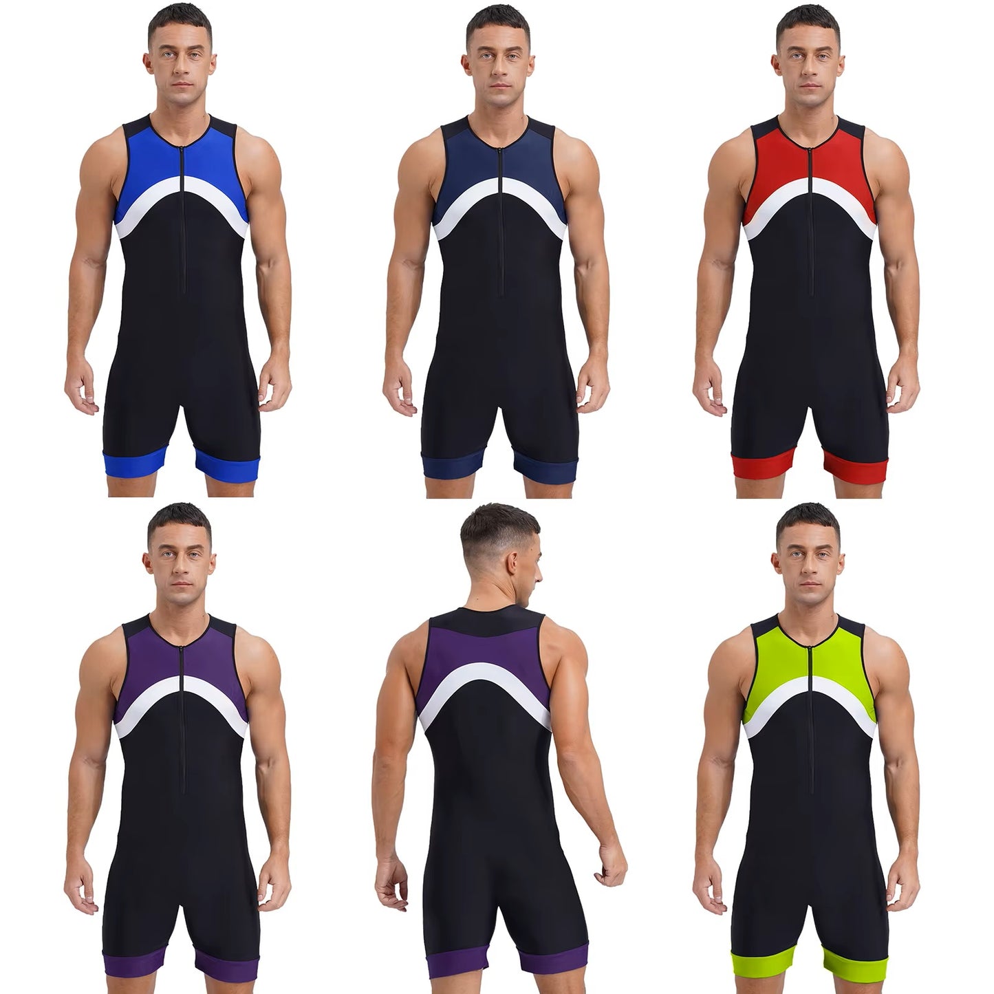 iEFiEL Men's One Piece Swimsuit / Trisuit