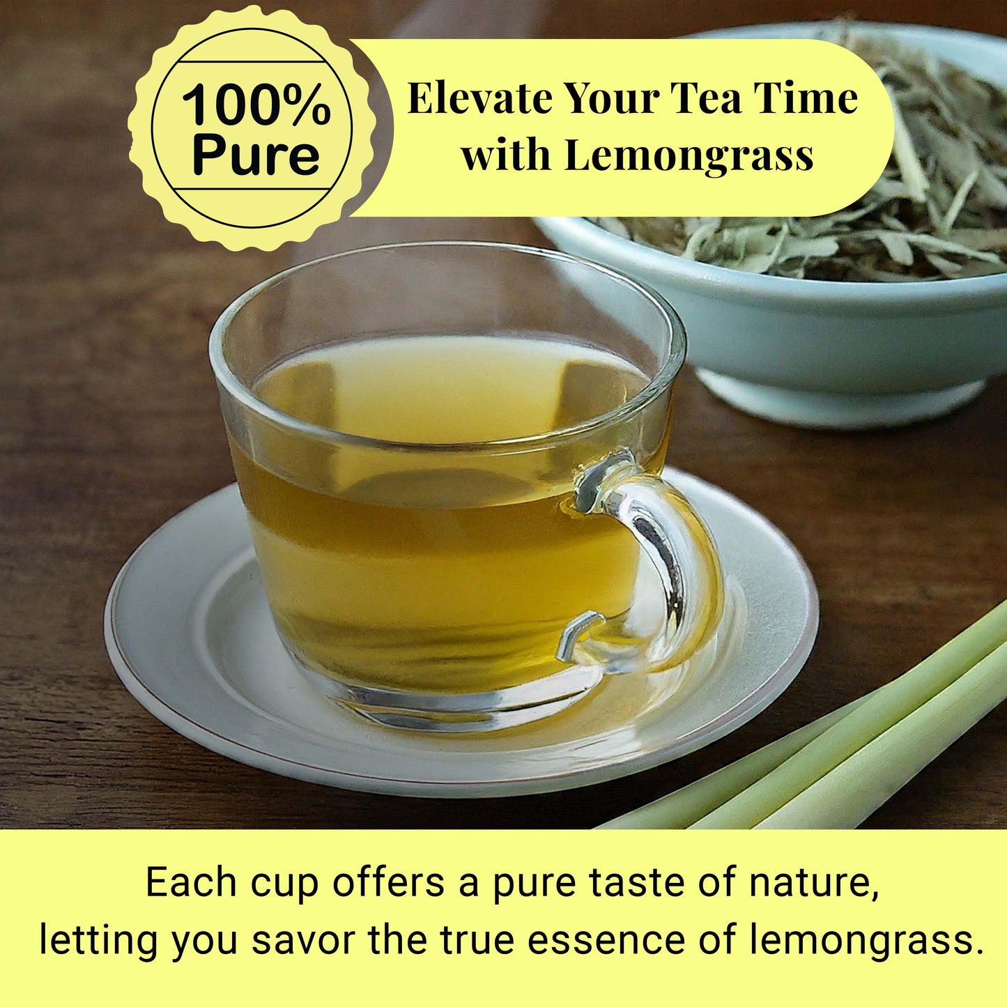 Akshit Dried Lemongrass Leaves | Dried  Lemongrass Tea | Loose Leaf Tea | Te De Limon | Lemon Grass Leaves| 2.6 oz I limón  césped I Citronnelle Bio Akshit