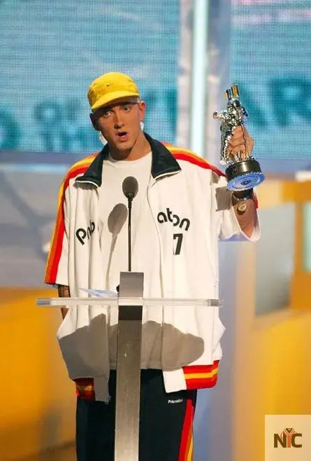 Eminem PnB Nation White Wool Jacket