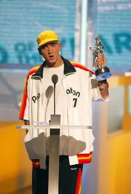 Eminem PnB Nation White Wool Jacket