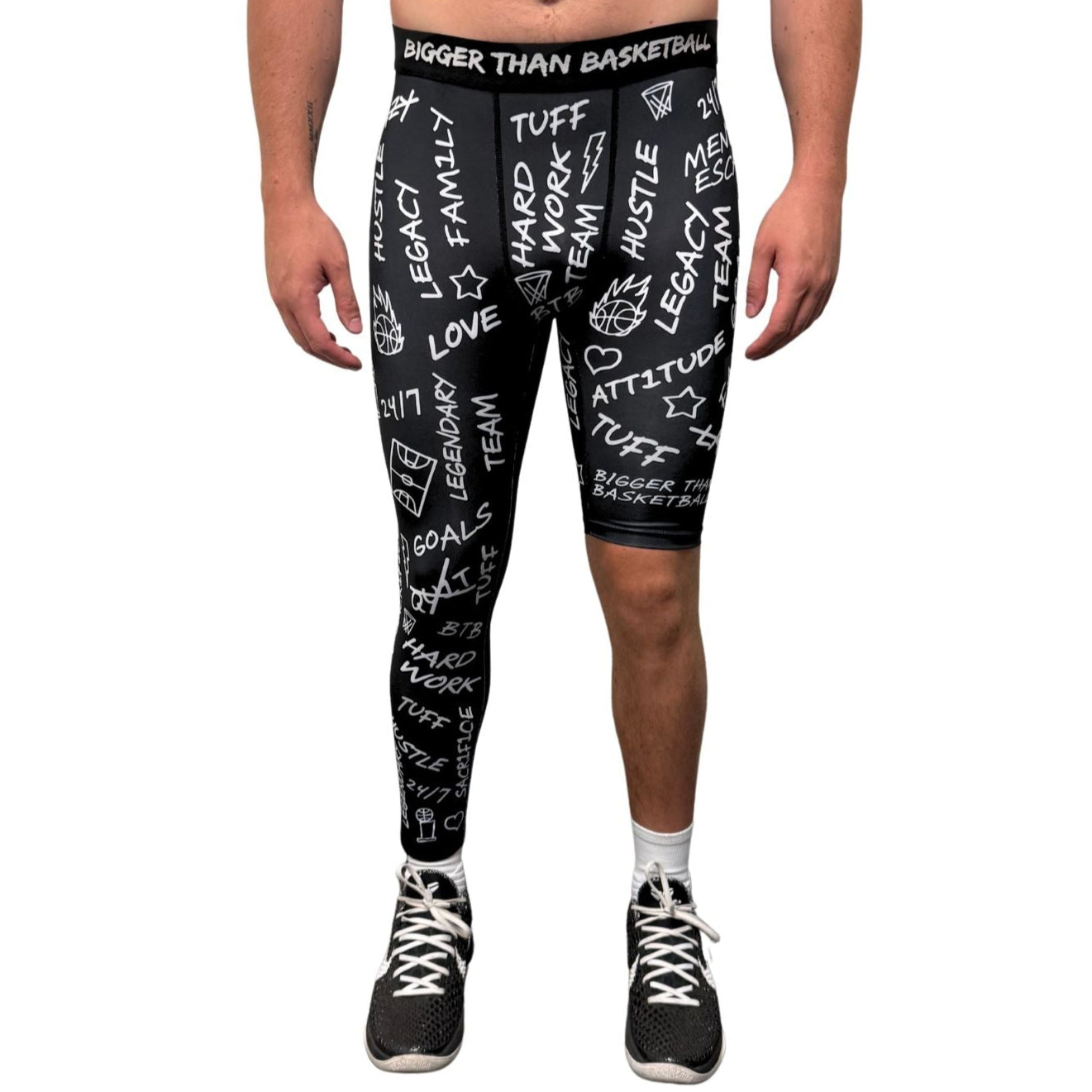 Emotions - Single-Leg Performance Tights - Right - Black