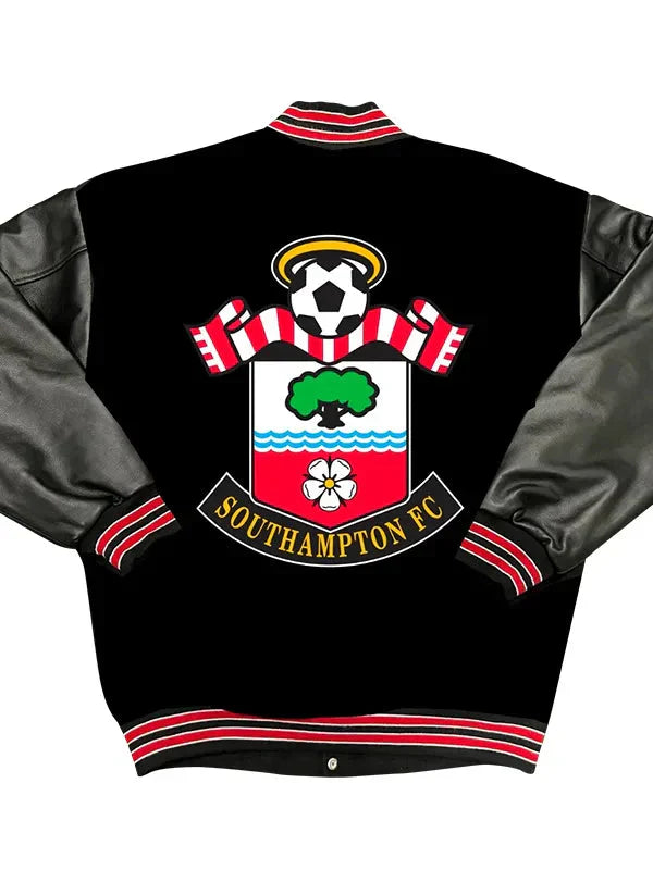 Premier League Southampton F.C. Leather Varsity Jacket