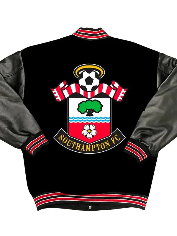 Premier League Southampton F.C. Leather Varsity Jacket