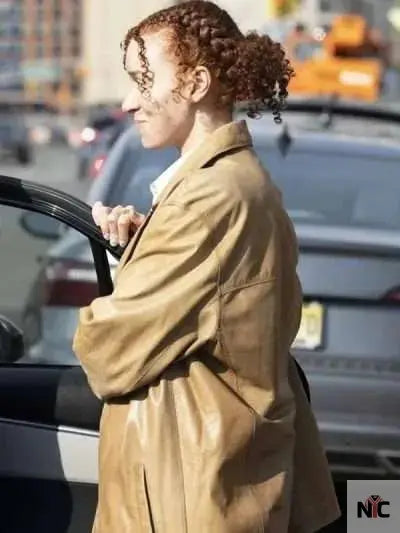 Erin Kellyman Eleanor the Great 2025 Brown Coat