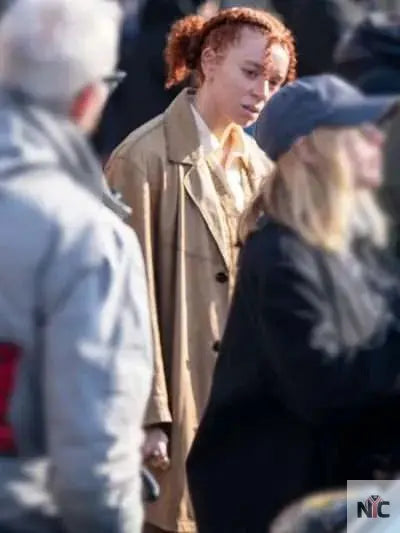 Erin Kellyman Eleanor the Great 2025 Brown Coat