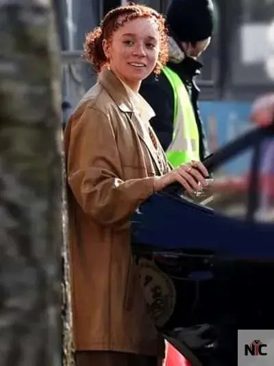 Erin Kellyman Eleanor the Great 2025 Brown Coat