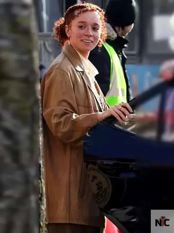 Erin Kellyman Eleanor the Great 2025 Brown Coat