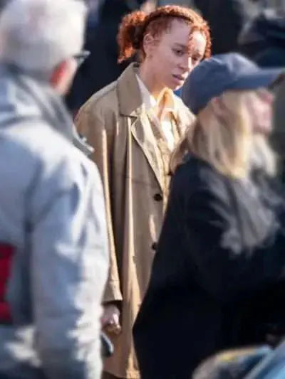 Erin Kellyman Eleanor the Great 2025 Brown Coat
