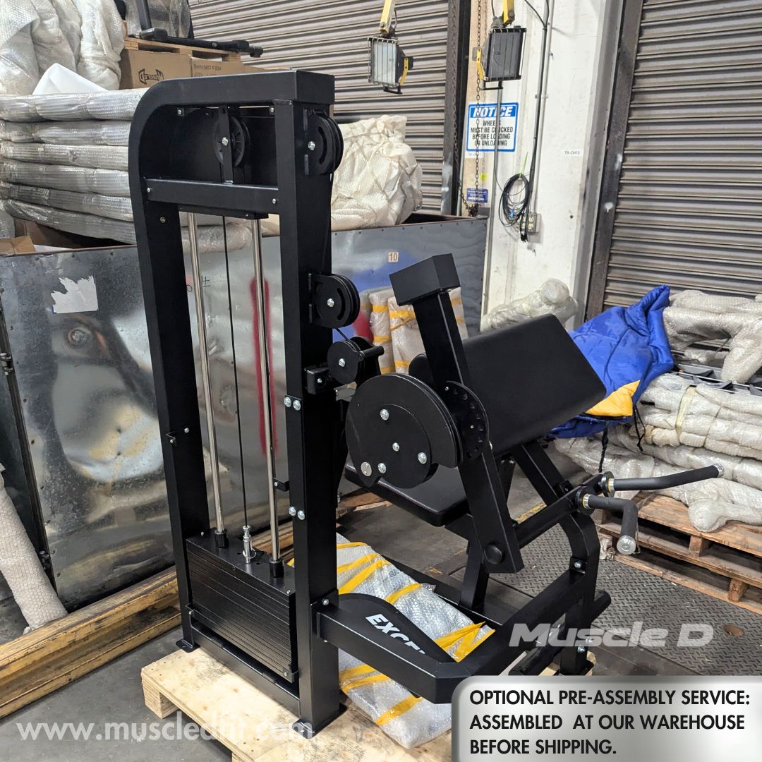 Excel Biceps/Triceps Combo - Muscle D Fitness - Selectorized Arm Machine - Adjustable Seat