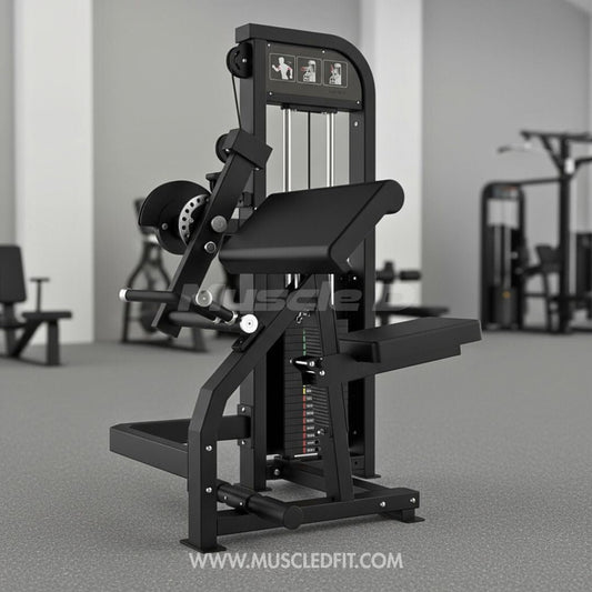 Excel Biceps/Triceps Combo - Muscle D Fitness - Selectorized Arm Machine - Adjustable Seat