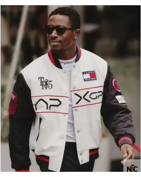 F1 Movie Damson Idris x APXGP Racing Varsity Jacket