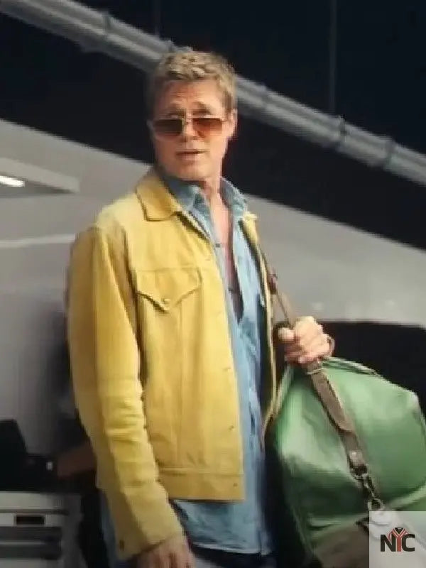 F1 The Movie 2025 Brad Pitt Suede Leather Jacket