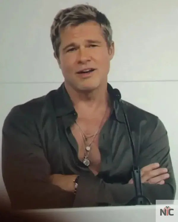 F1 The Movie Brad Pitt Silk Shirt