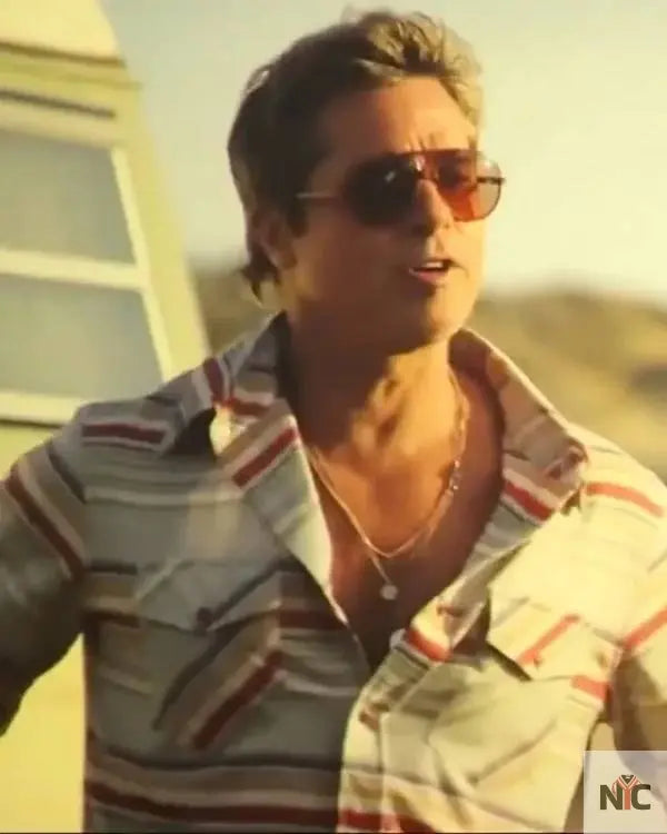 F1 The Movie Brad Pitt Stripe Shirt