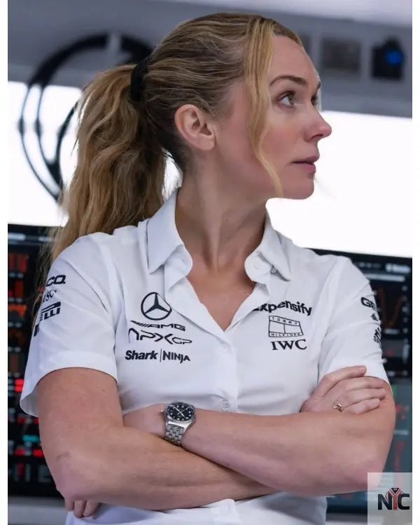 F1 The Movie Kerry Condon White Polo Shirt
