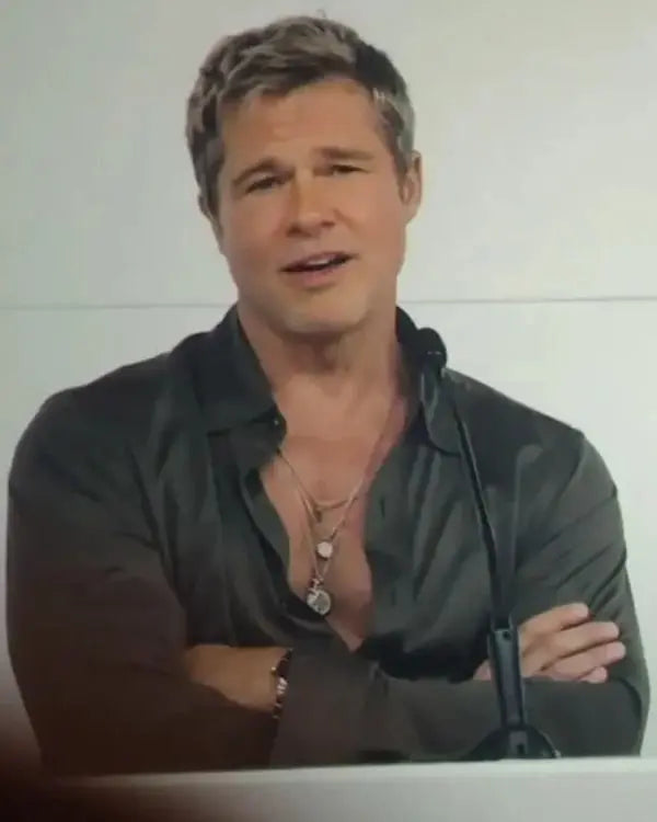 F1 The Movie Brad Pitt Silk Shirt