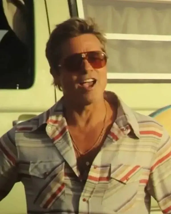 F1 The Movie Brad Pitt Stripe Shirt