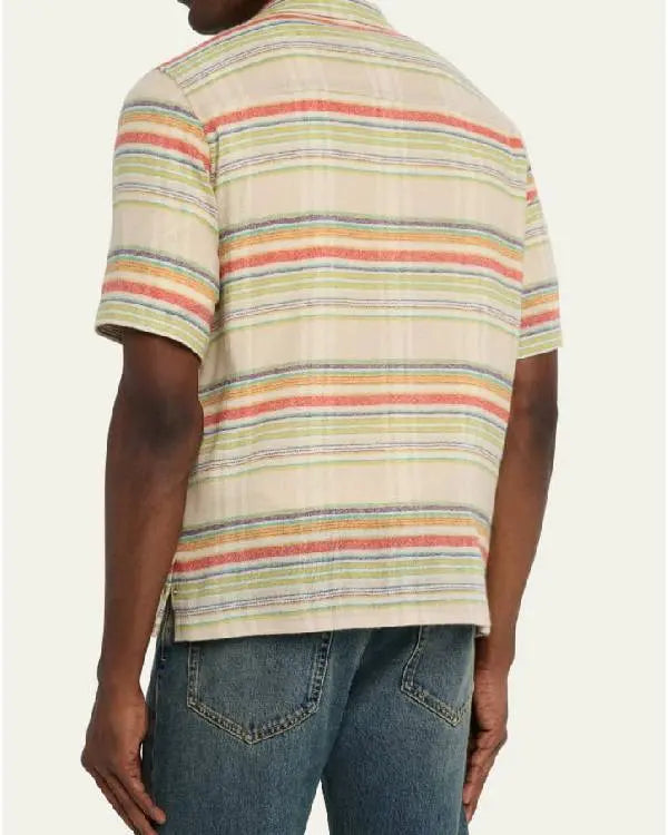 F1 The Movie Brad Pitt Stripe Shirt