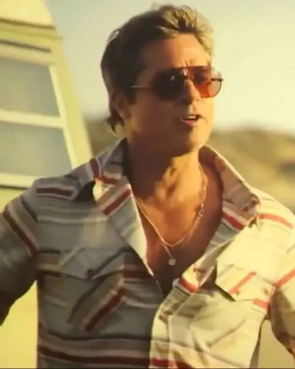 F1 The Movie Brad Pitt Stripe Shirt