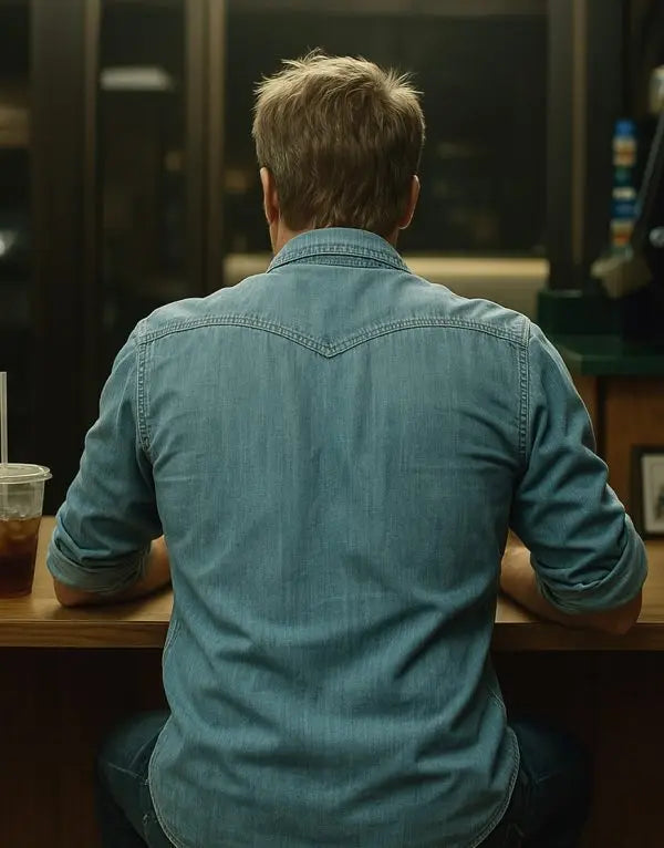 F1 The Movie Brad Pitt Western Denim Shirt