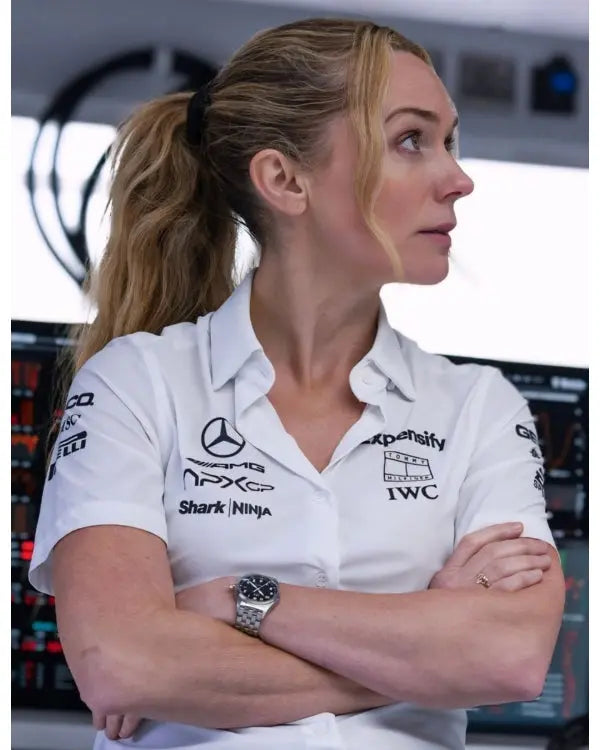 F1 The Movie Kerry Condon White Polo Shirt