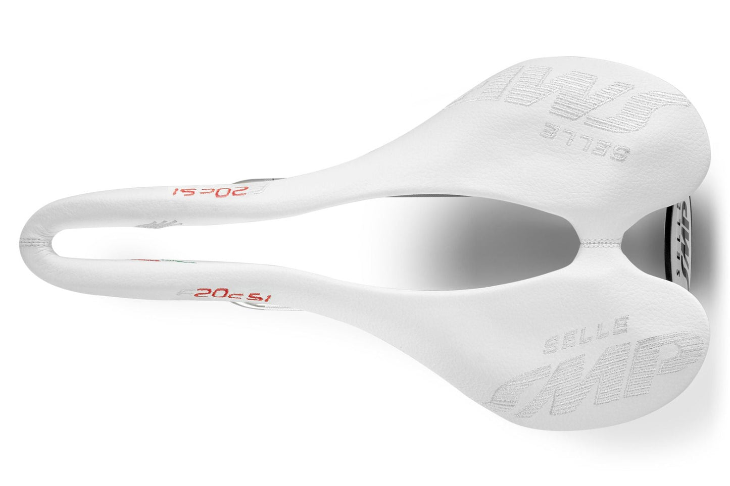 Selle SMP F20C s.i. Bicycle Saddle with Carbon Rails (White)