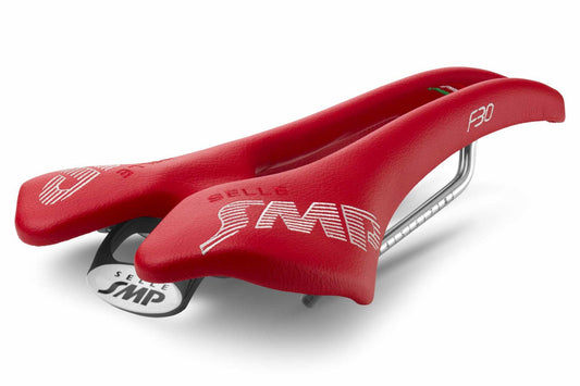 Selle SMP F30 Saddle with Steel Rails (Red)