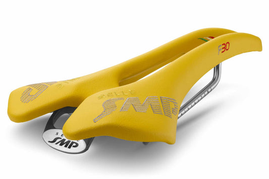 Selle SMP F30 Saddle with Carbon Rails (Yellow)