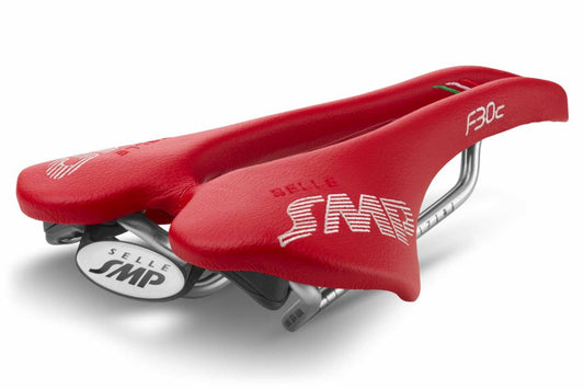 Selle SMP F30C Saddle with Carbon Rails (Red)