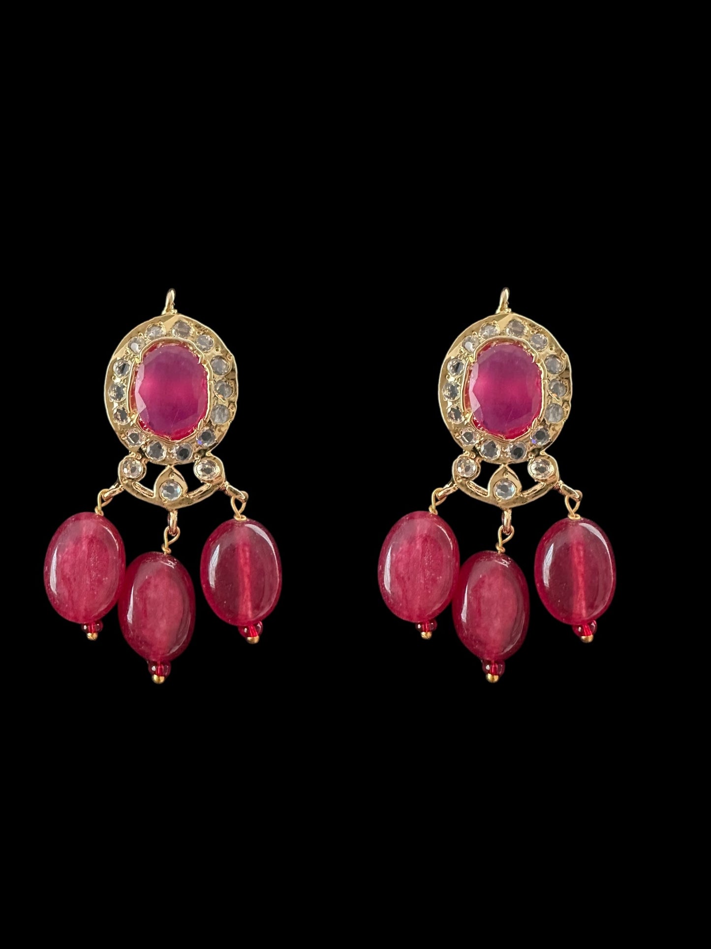 PS543 Ammara pendant set in navratan ( READY TO SHIP )