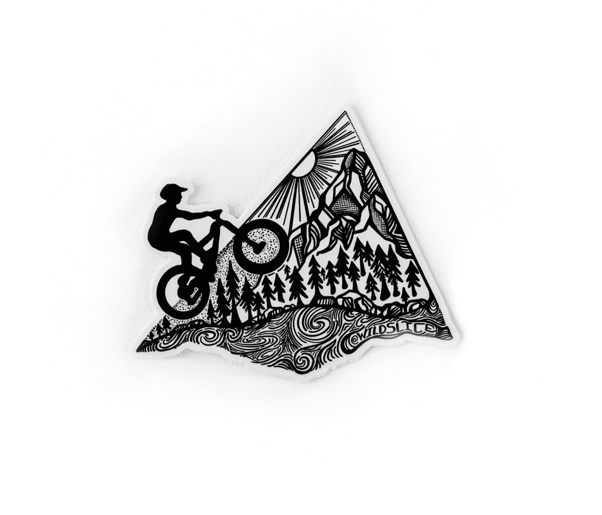 Mountain Biking Sticker 4"