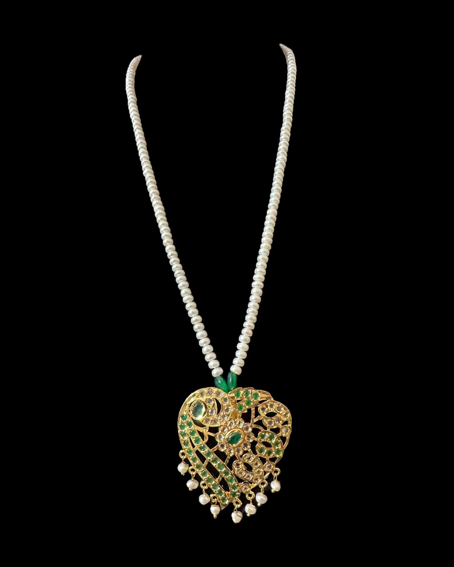 PS560 Akriti long pendant with earrings ( READY TO SHIP )