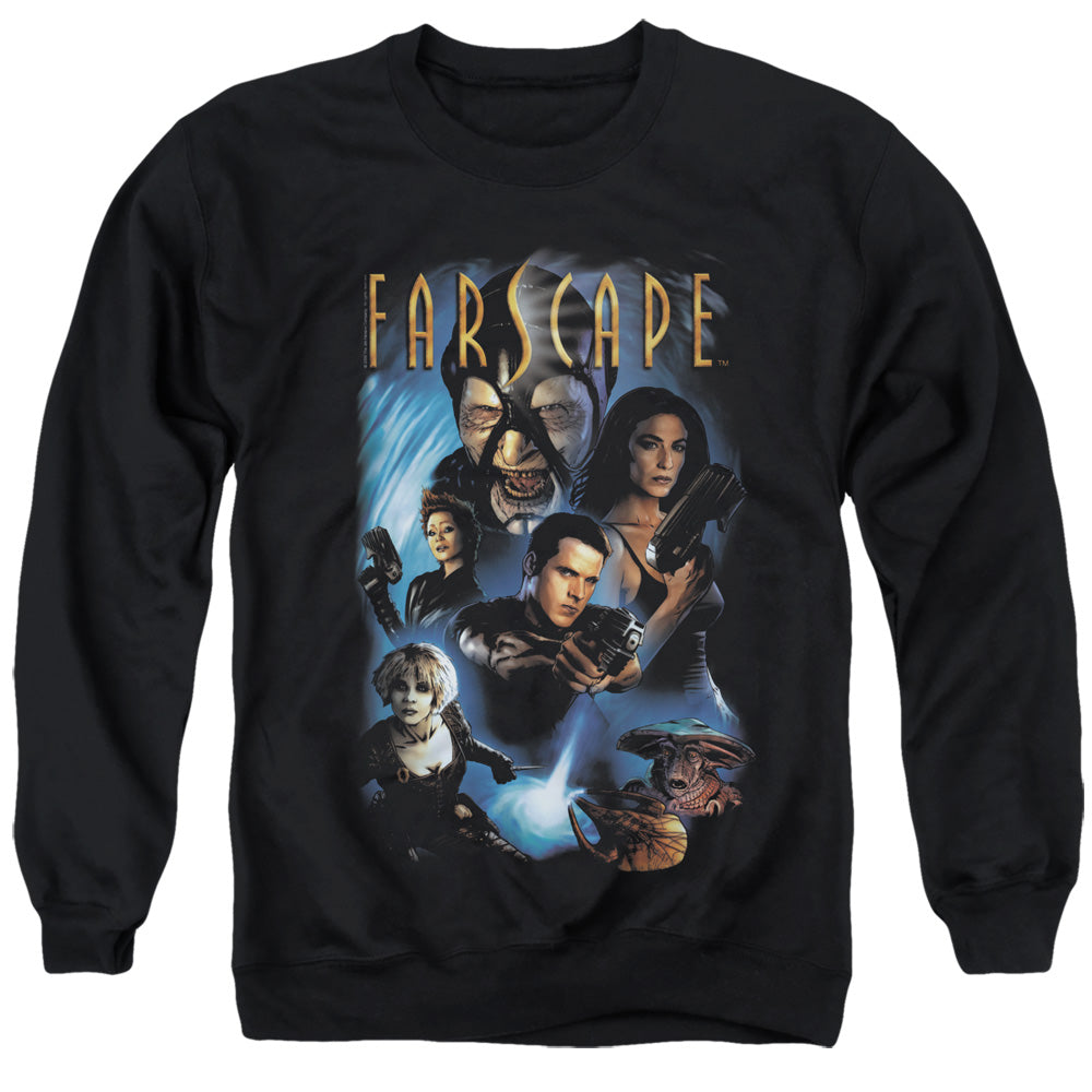 Farscape Comic Cover Mens Crewneck Sweatshirt Black