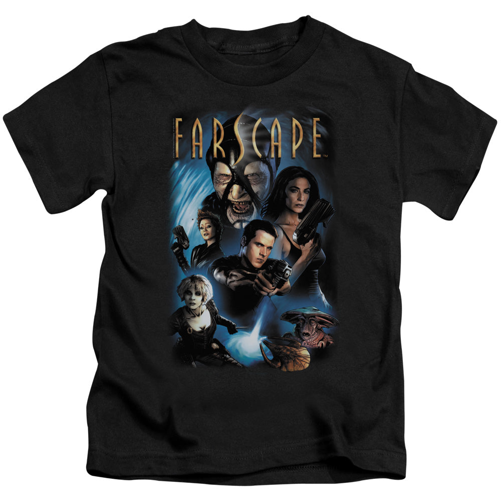 Farscape Comic Cover Juvenile Kids Youth T Shirt Black