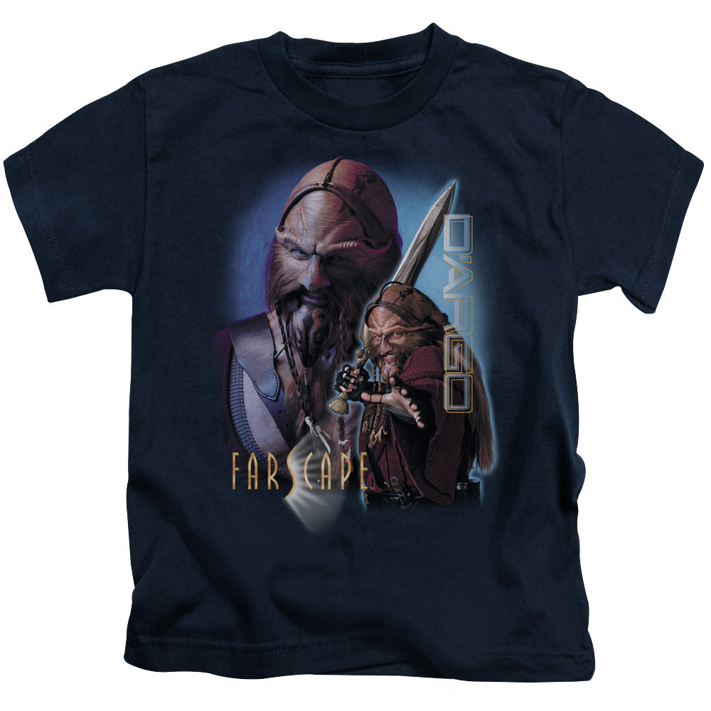 Farscape Dargo Juvenile Kids Youth T Shirt Navy