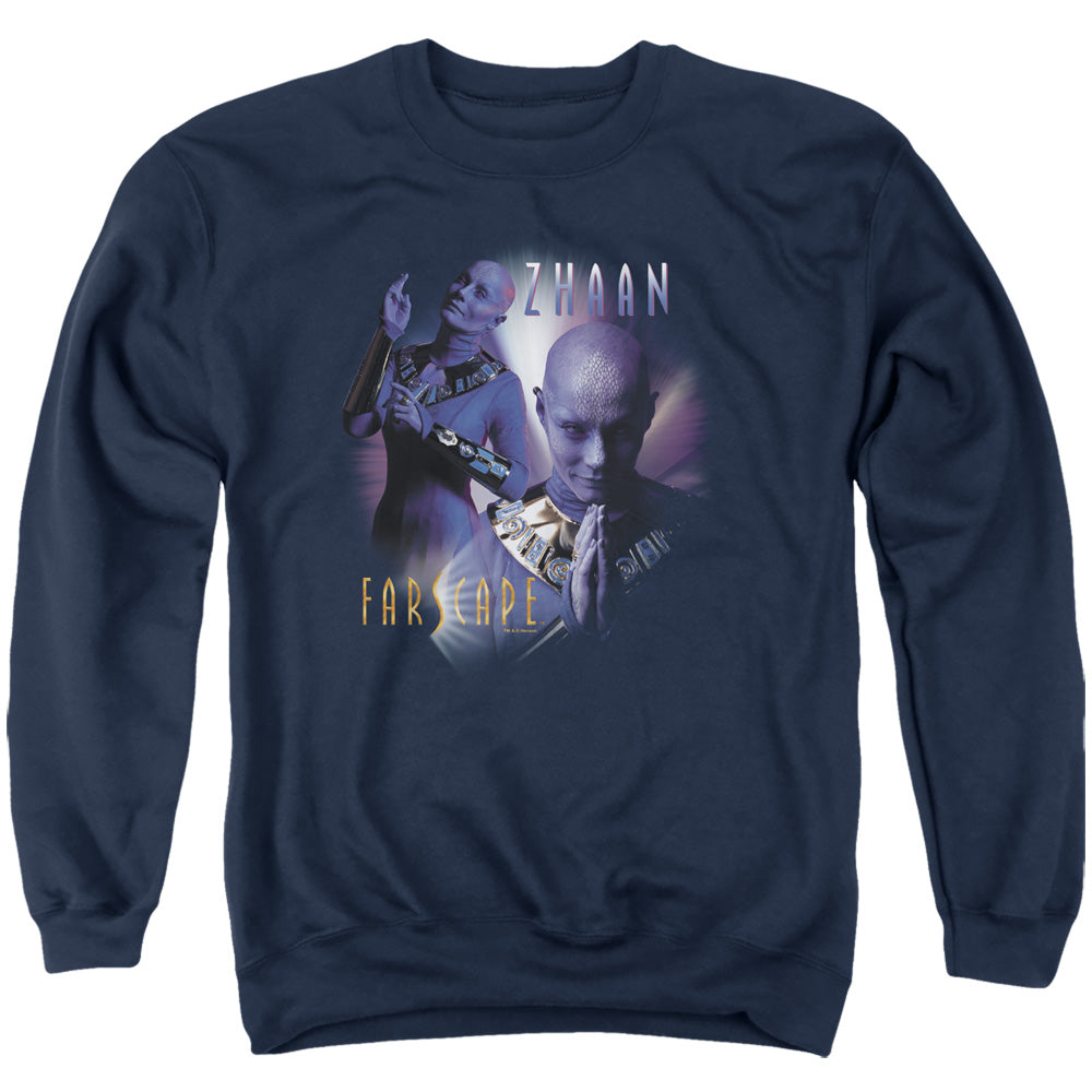 Farscape Zhaan Mens Crewneck Sweatshirt Navy