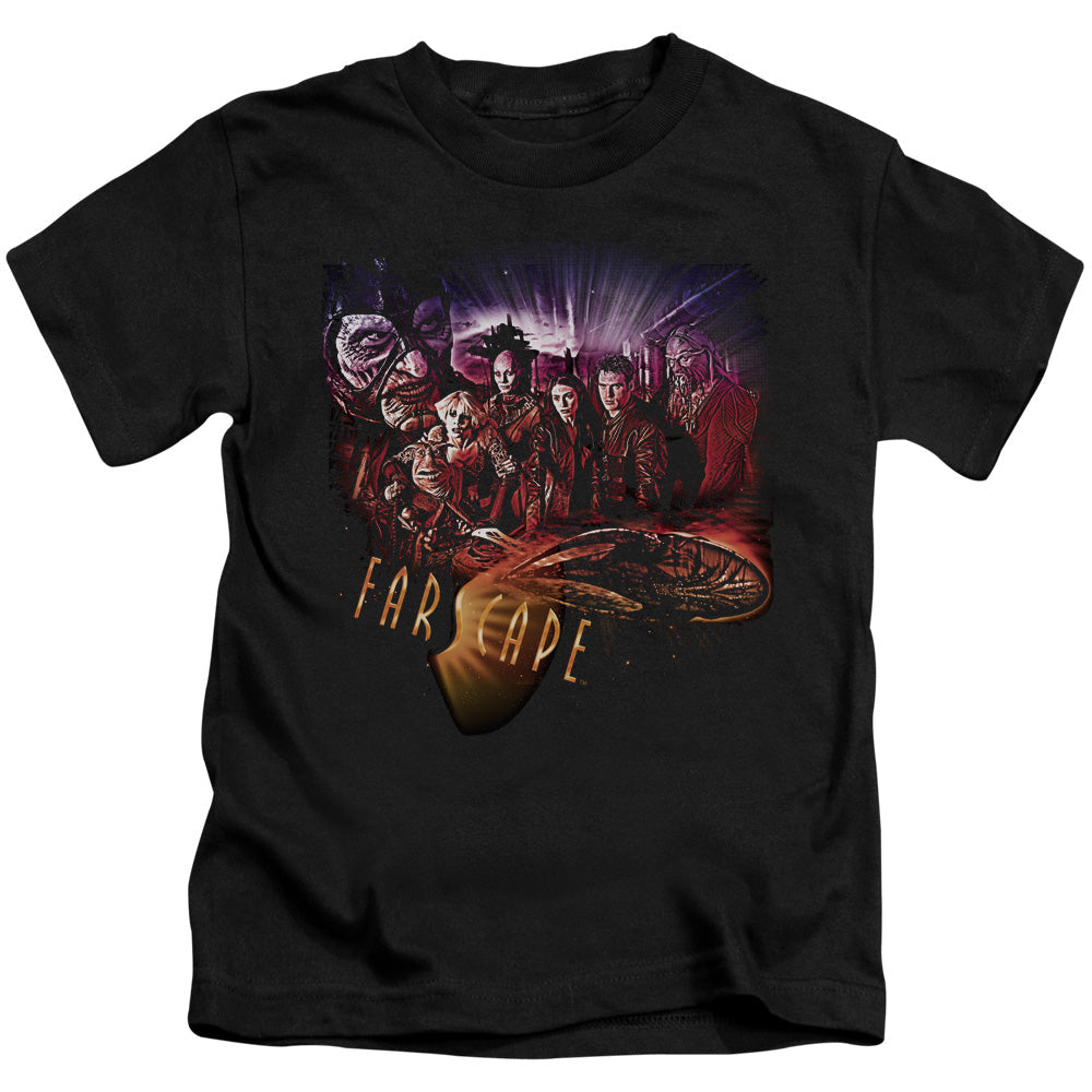Farscape Graphic Collage Juvenile Kids Youth T Shirt Black