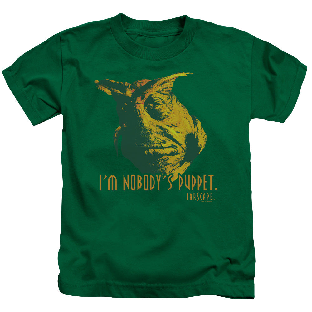 Farscape Nobodys Puppet Juvenile Kids Youth T Shirt Kelly Green
