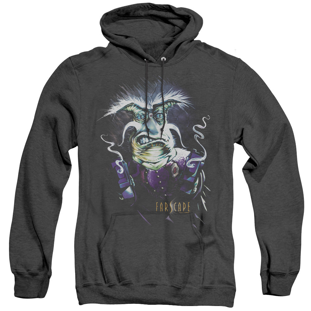 Farscape Rygel Oking Guns Heather Mens Hoodie Black