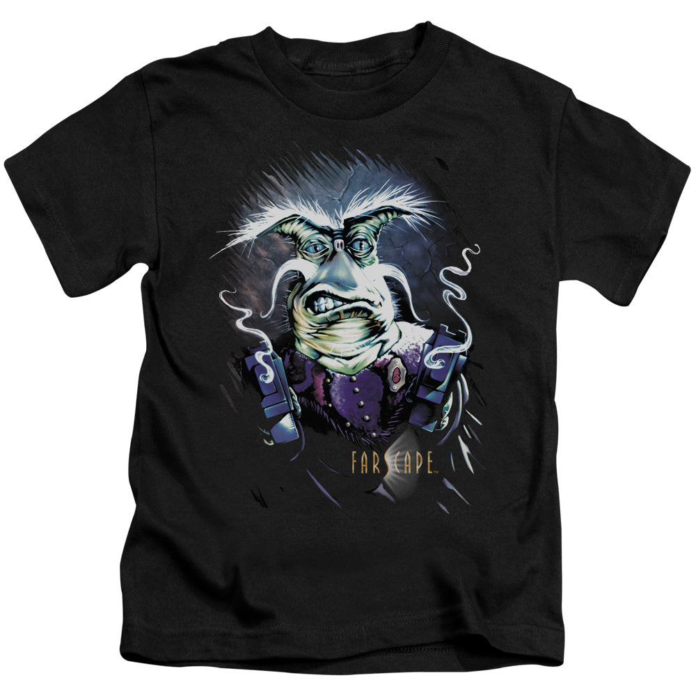Farscape Rygel Oking Guns Juvenile Kids Youth T Shirt Black