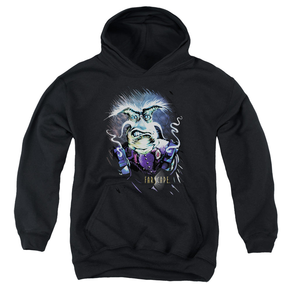 Farscape Rygel Oking Guns Kids Youth Hoodie Black
