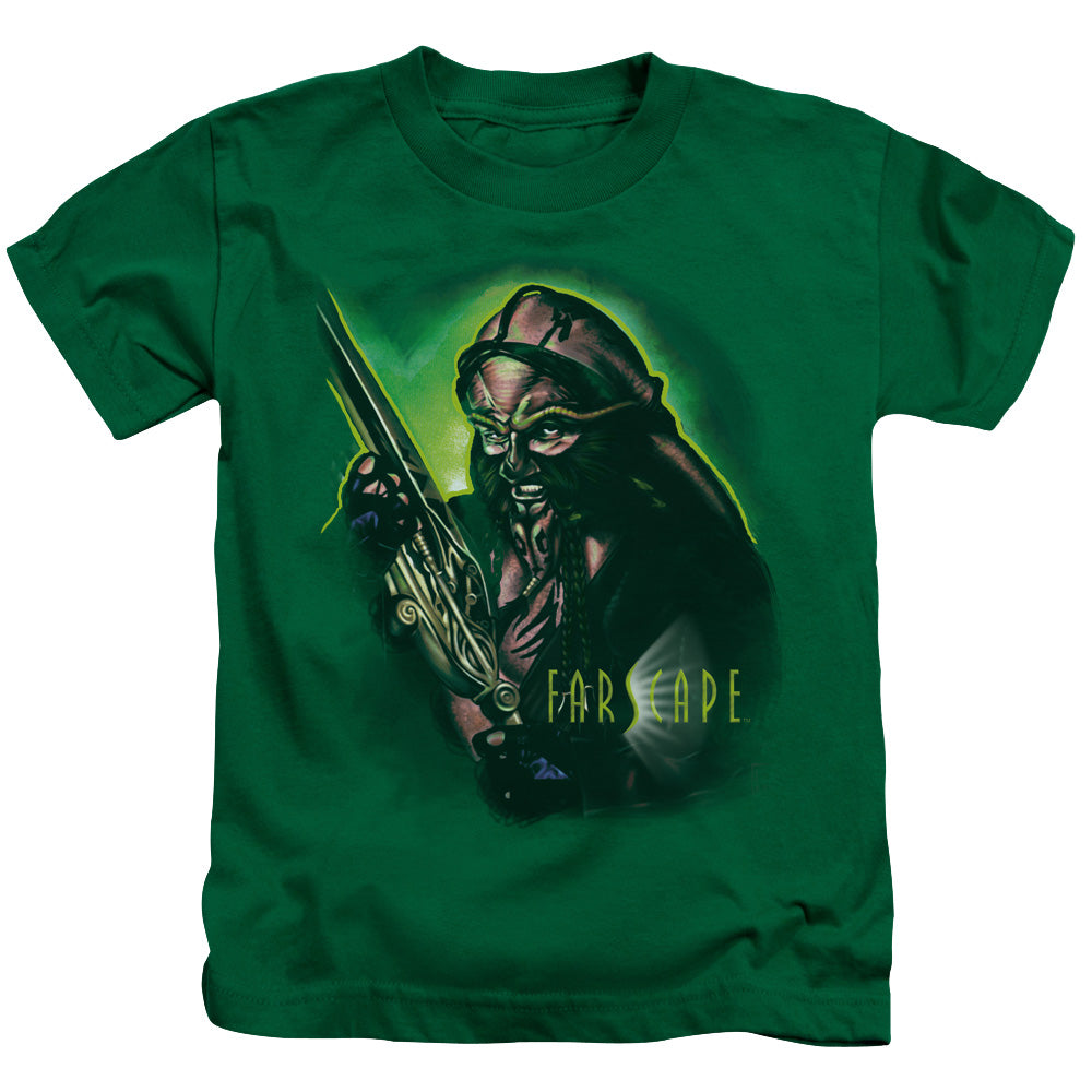 Farscape Dargo Warrior Juvenile Kids Youth T Shirt Kelly Green