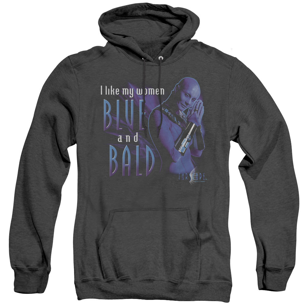 Farscape Blue And Bald Heather Mens Hoodie Black