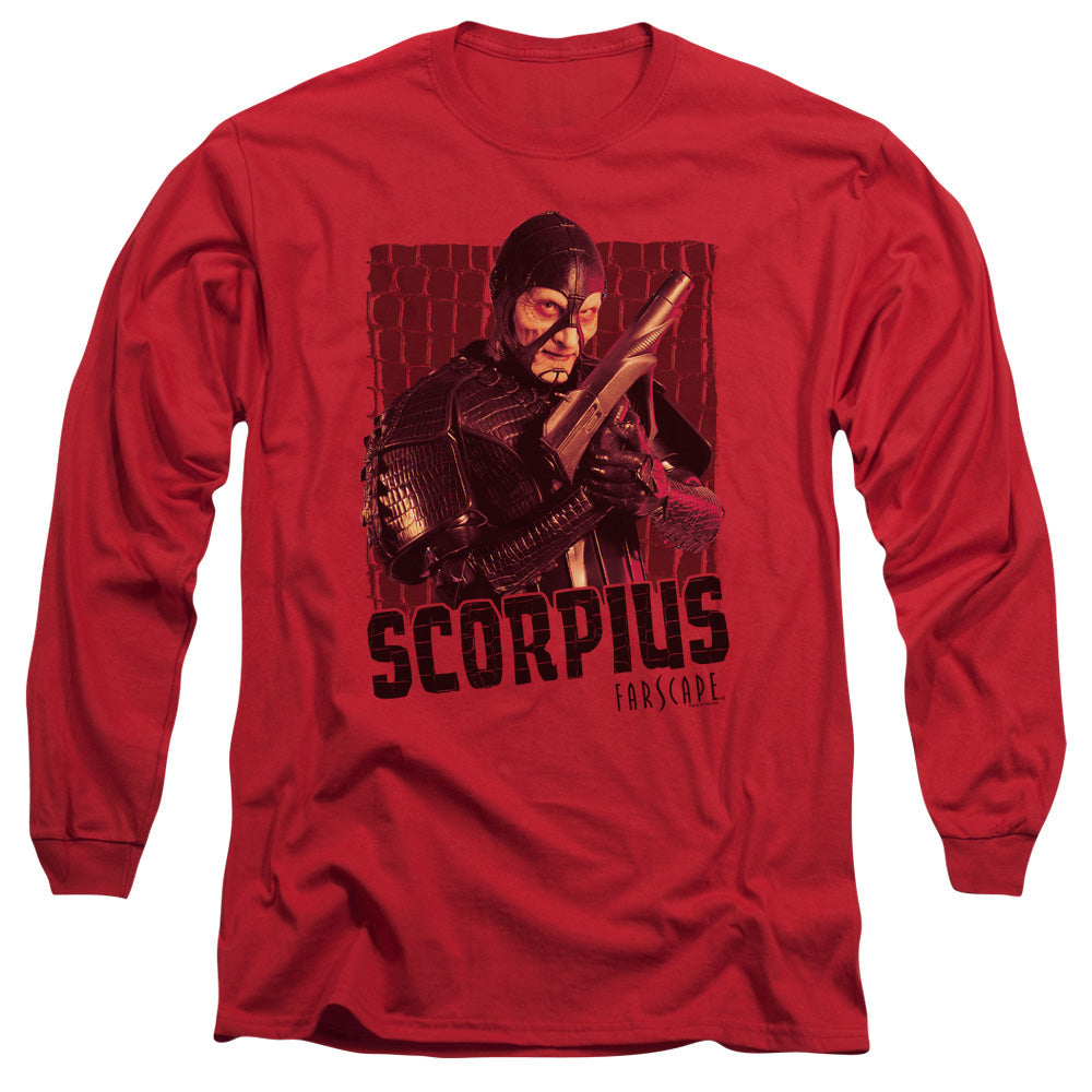Farscape Scorpius Mens Long Sleeve Shirt Red Officially Licensed