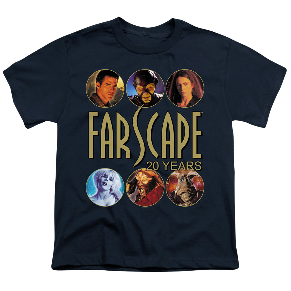 Farscape 20 Years Kids Youth T Shirt Navy
