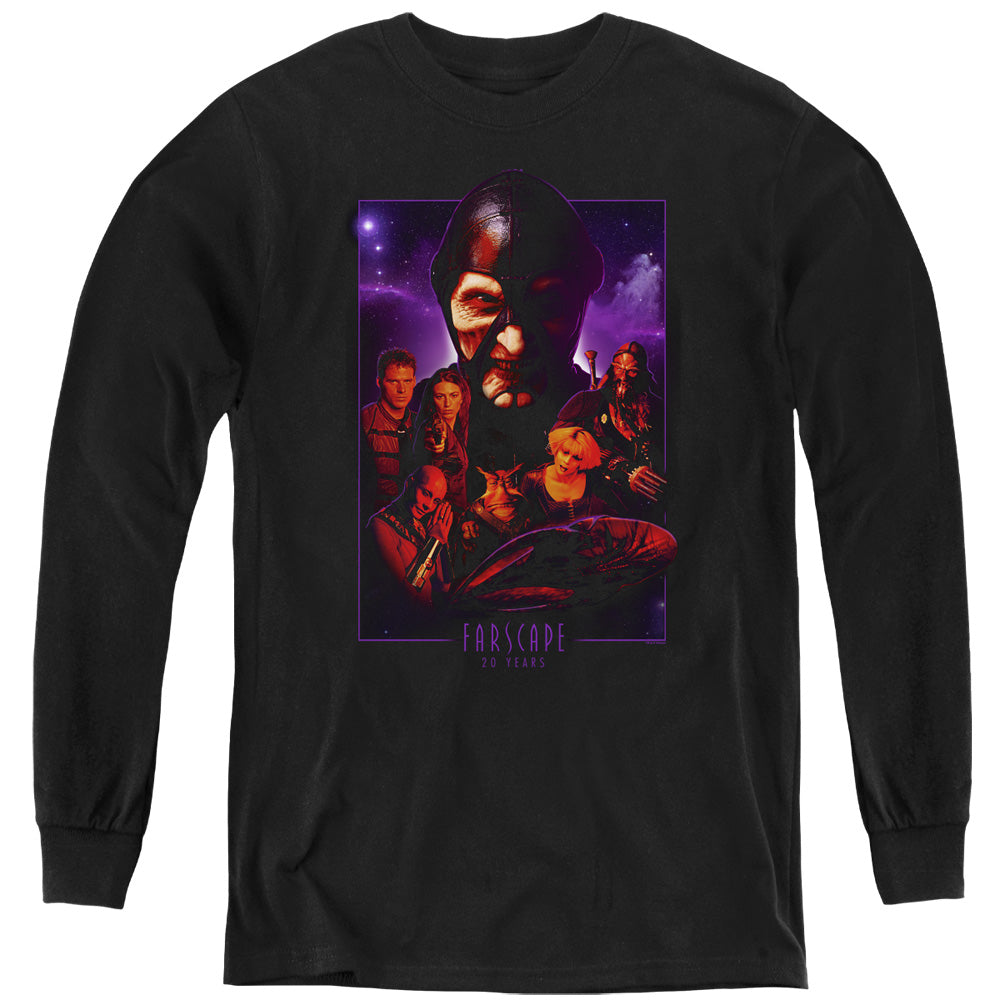Farscape 20 Years Collage Youth Long Sleeve Black