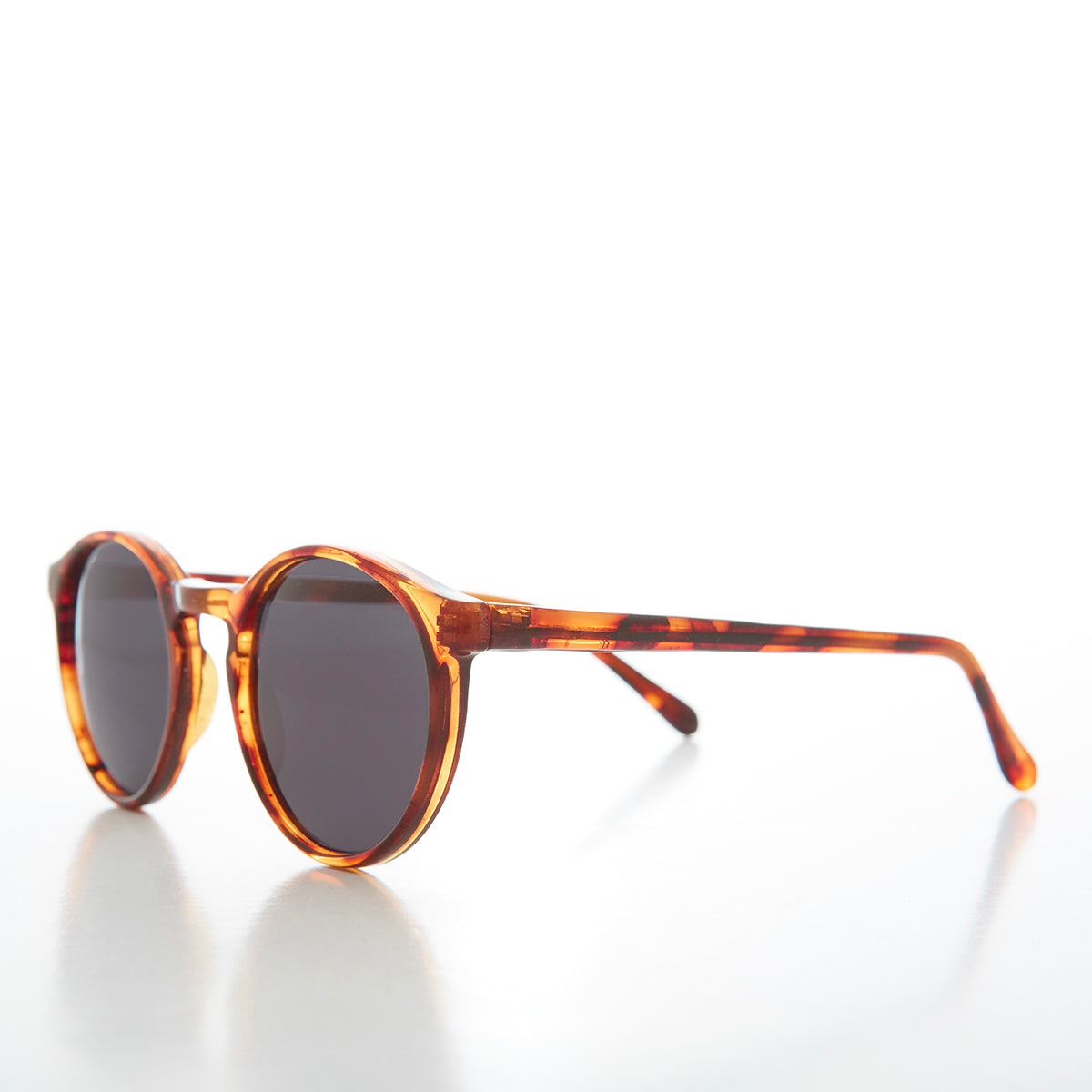 Round Horn Rim Preppy Vintage Sunglasses - Farlow