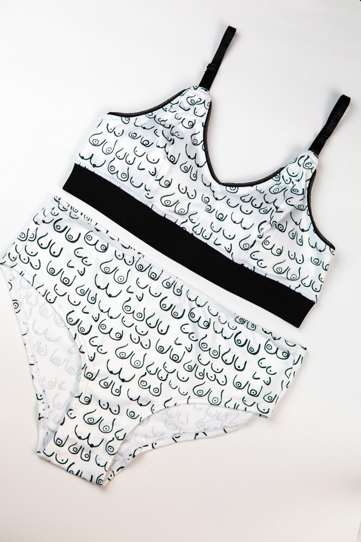 Boobie Print Bra