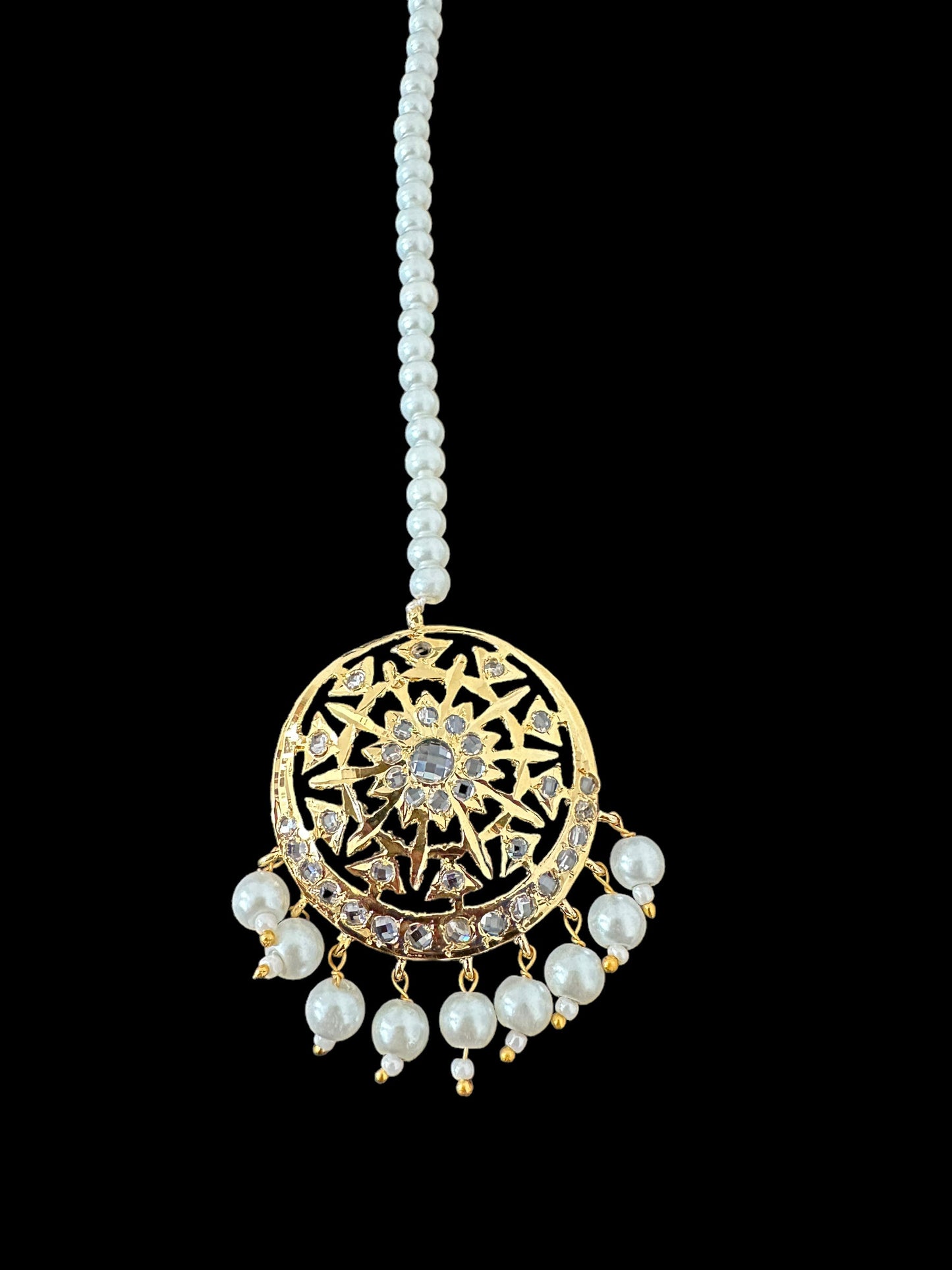 DJTK230  Fiza tika in pearls ( READY TO SHIP )